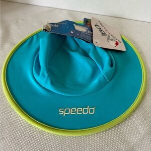 Speedo Sunhat, 6 - 24 months, Turquoise & Lime Green
